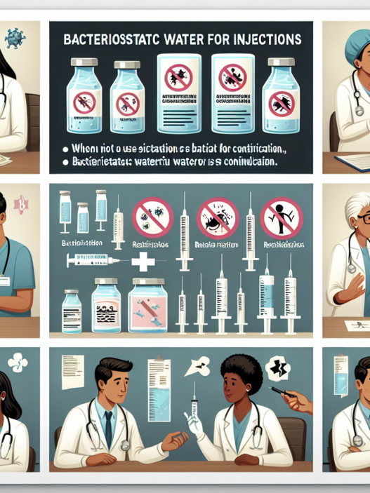 Casos en los que Agua bacteriostática para inyección está contraindicado