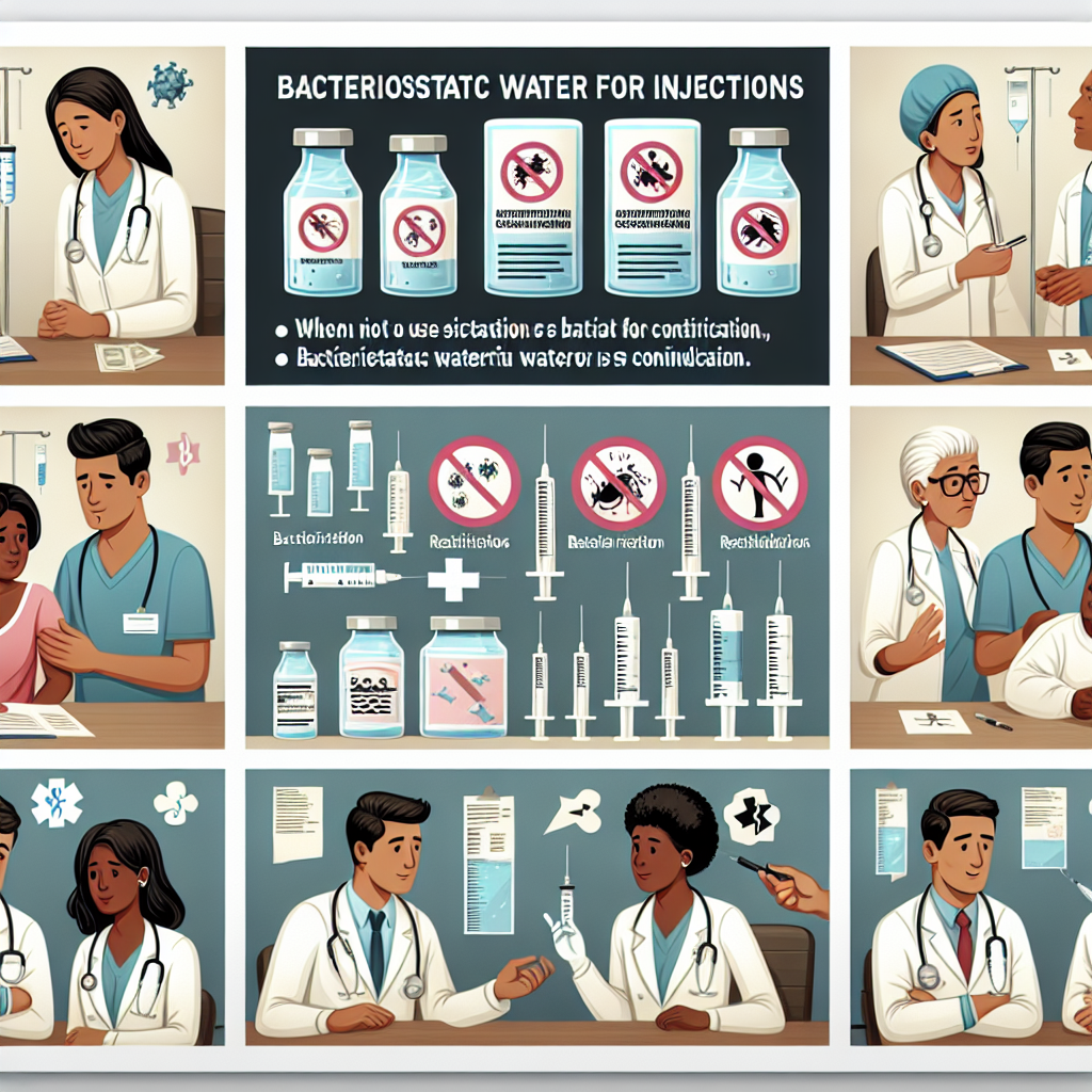 Casos en los que Agua bacteriostática para inyección está contraindicado