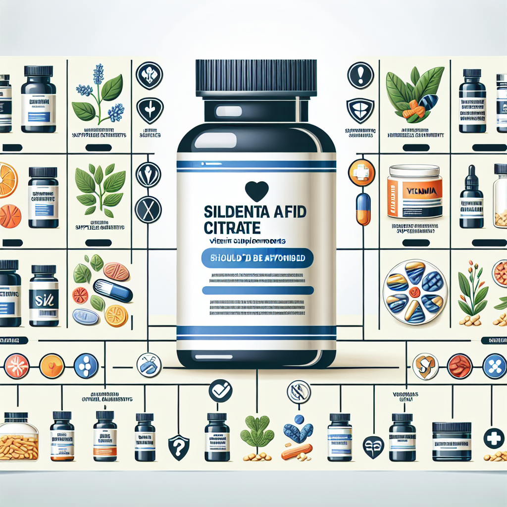Qué suplementos debes evitar al tomar Sildenafil Citrate (Viagra generic)