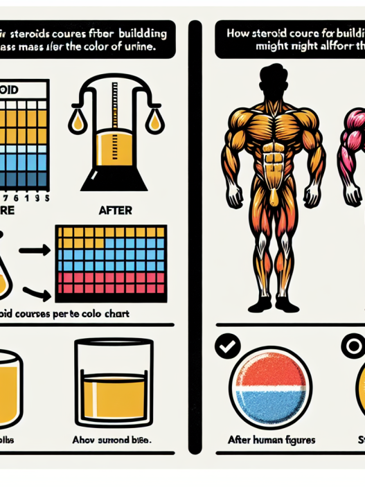 ¿Cursos de esteroides para aumentar la masa muscular cambia el color de la orina?