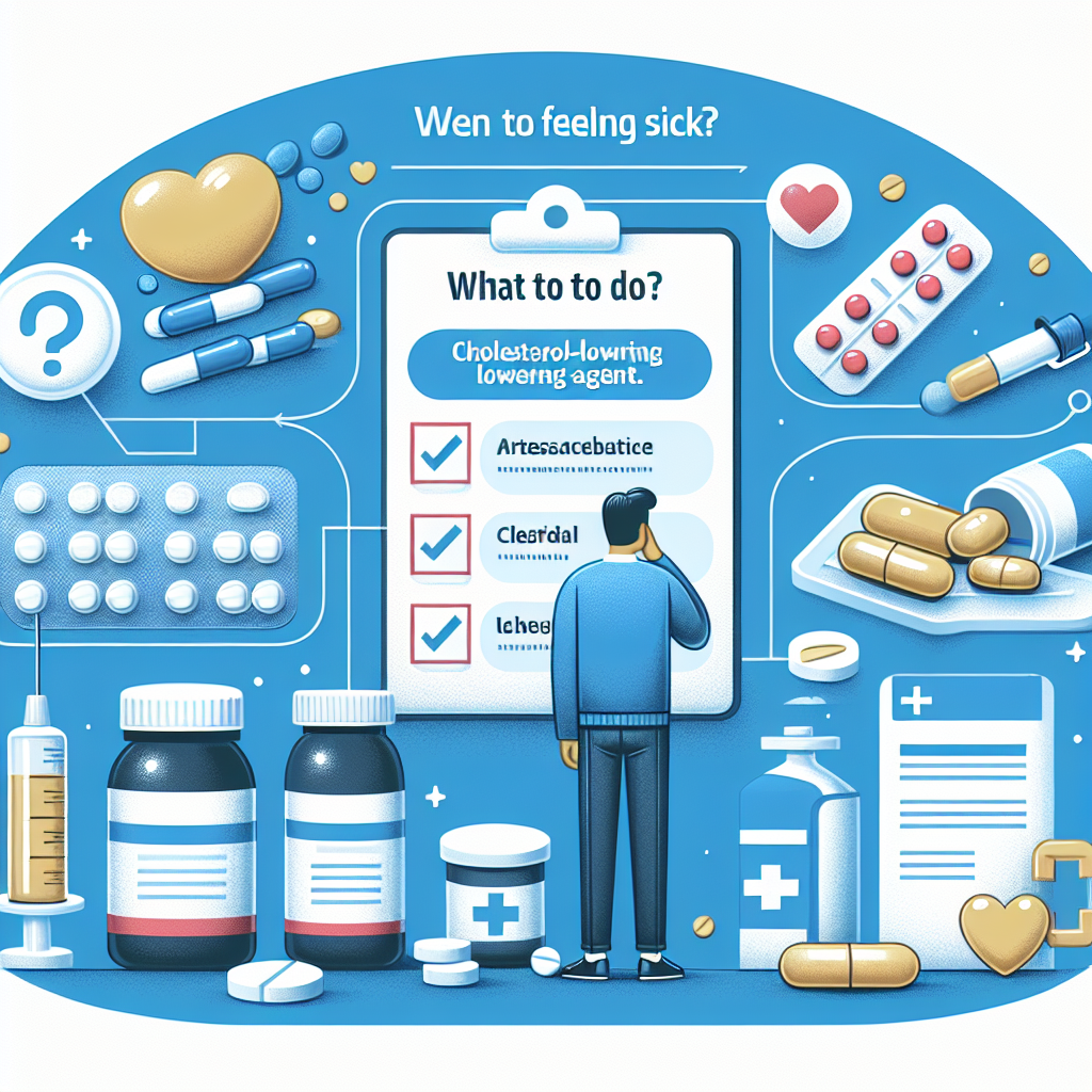 Qué hacer si te sientes enfermo usando Colesterol - agentes reductores